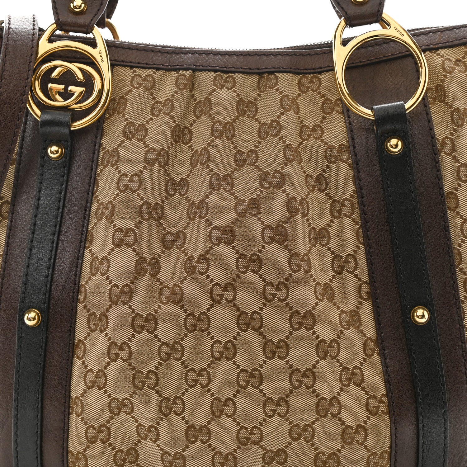 Gucci Monogram Interlocking G Tote Dark Brown 7 of 7