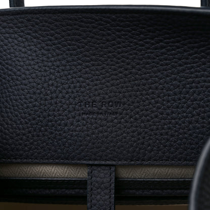 The Row Matte Grained Calfskin Soft Margaux 12 Marine 6 of 9