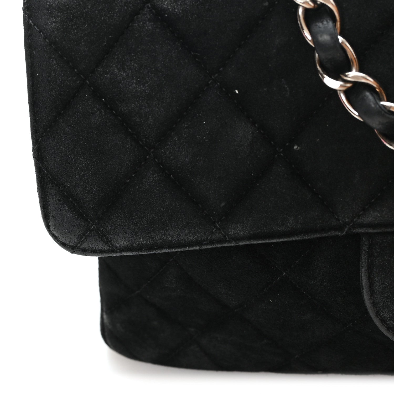 Chanel Suede Quilted Double Sided Small Flap Black 13 of 13