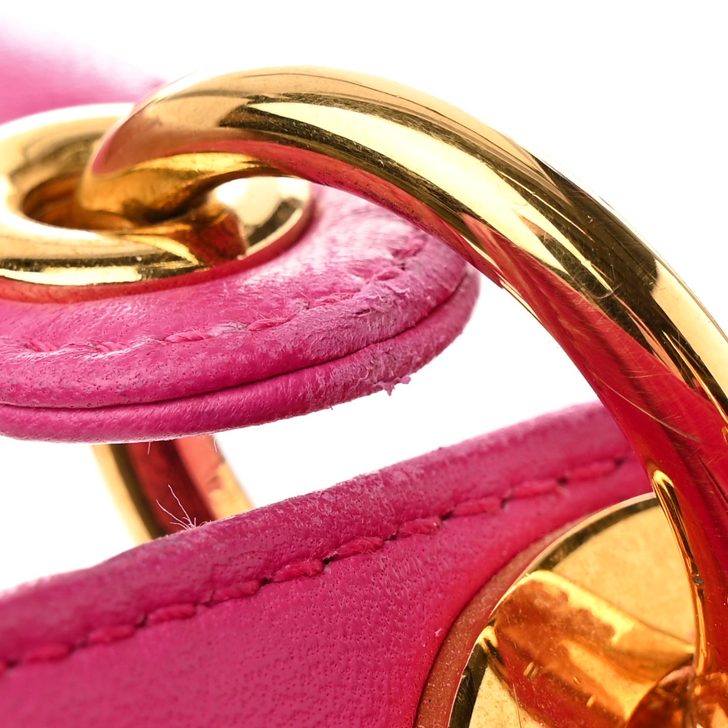 Lambskin Cannage Medium Lady Dior Pink
