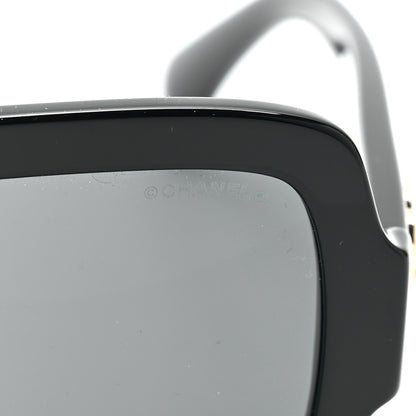 Chanel Acetate Square Heart Sunglasses 5479-A Black 5 of 7