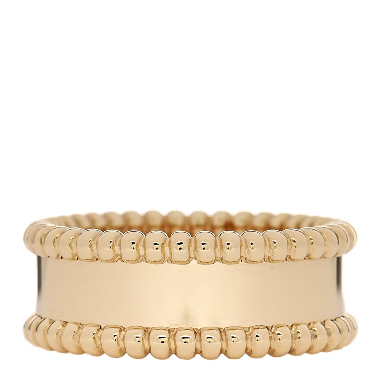 18K Yellow Gold Perlee Signature Ring 54 6.75