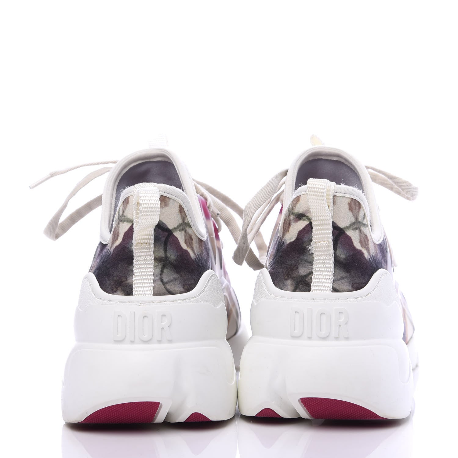 Christian Dior Neoprene Rubber Womens KaleiDiorscopic D-Connect Sneakers 37 White Cypress 6 of 10