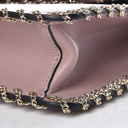 Valentino Garavani Vitello Groumette Small Rockstud Demilune Shoulder Bag Lipstick 9 of 13
