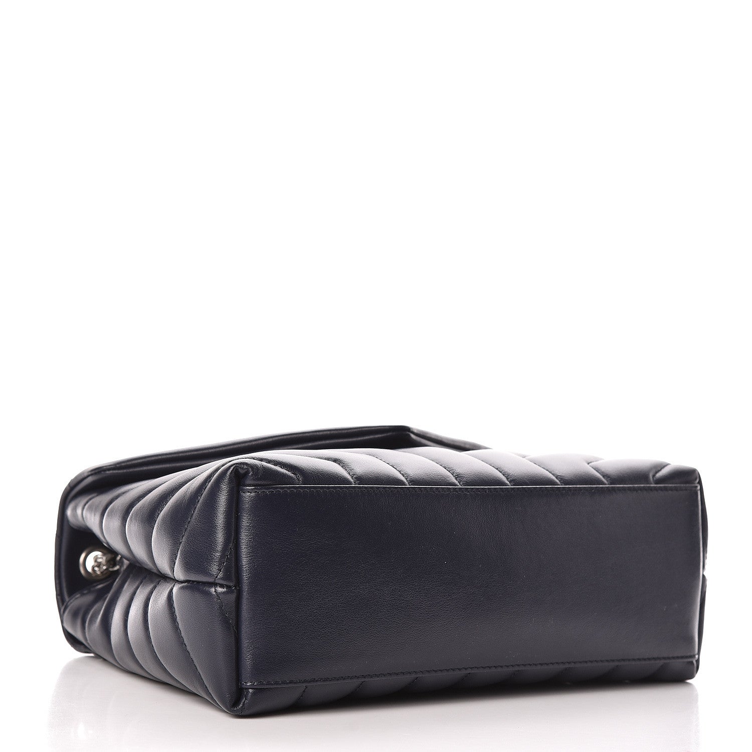 Saint Laurent Calfskin Y Quilted Monogram Small Loulou Chain Satchel Denim Blue 4 of 10