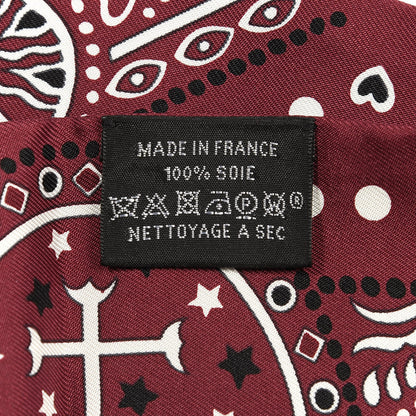 Hermes Silk Entre Ciel Et Mer Twilly Bordeaux White Black 3 of 3