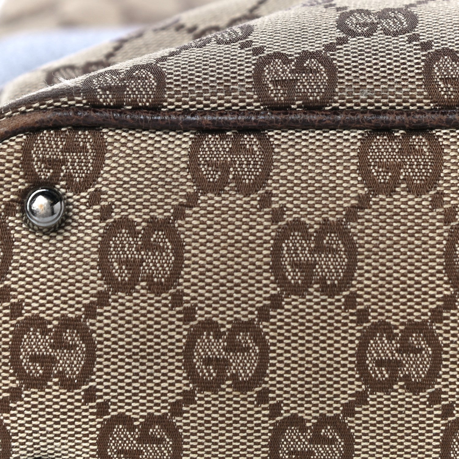 Gucci Monogram Signature Tote Dark Brown 16 of 41