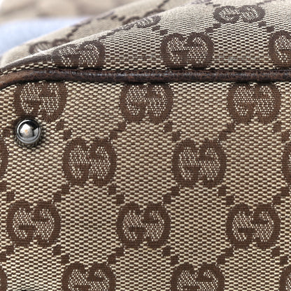 Gucci Monogram Signature Tote Dark Brown 16 of 41