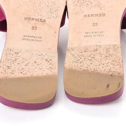 Hermes Epsom Oran Sandals 39 Pink 12 of 15