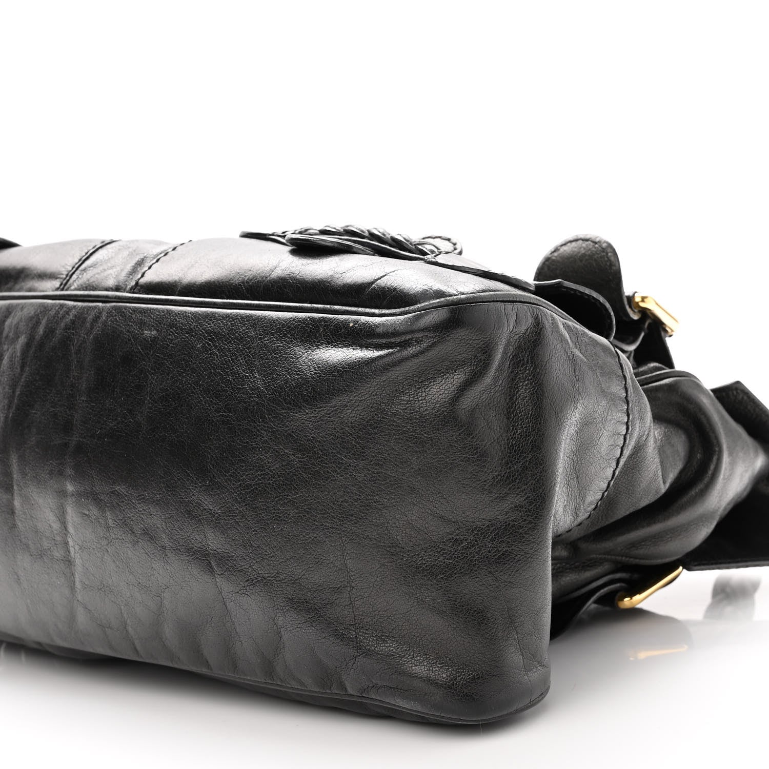 Valentino Garavani Calfskin Large Histoire Black 9 of 11