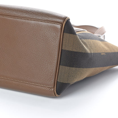 Fendi Pequin Vitello Zip Tote Tobacco Foresta 9 of 9
