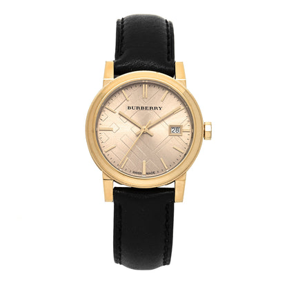 Burberry Stainless Steel Calfskin 34mm The City Quartz Watch Gold BU9142 1 of 4