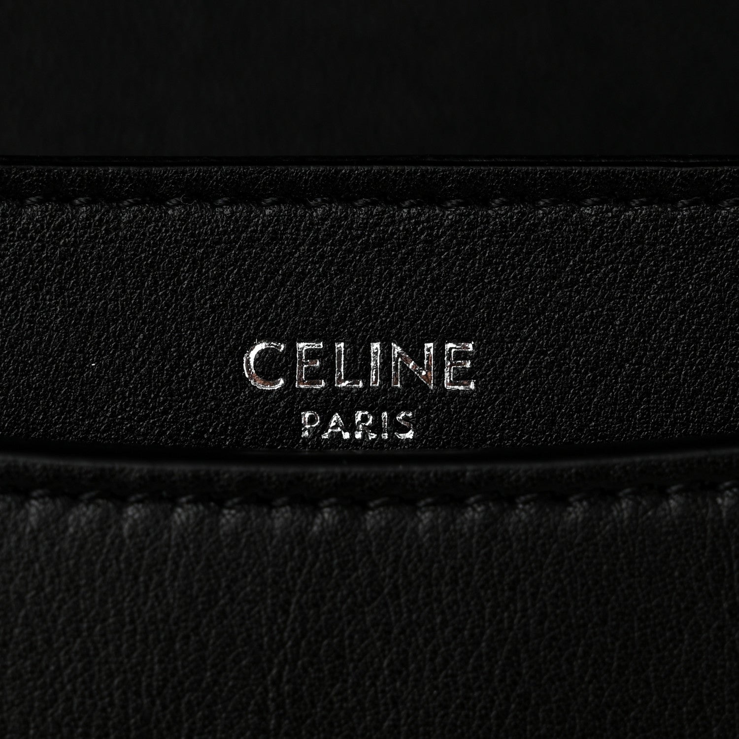 Celine Supple Calfskin Medium Triomphe Besace Black 6 of 9