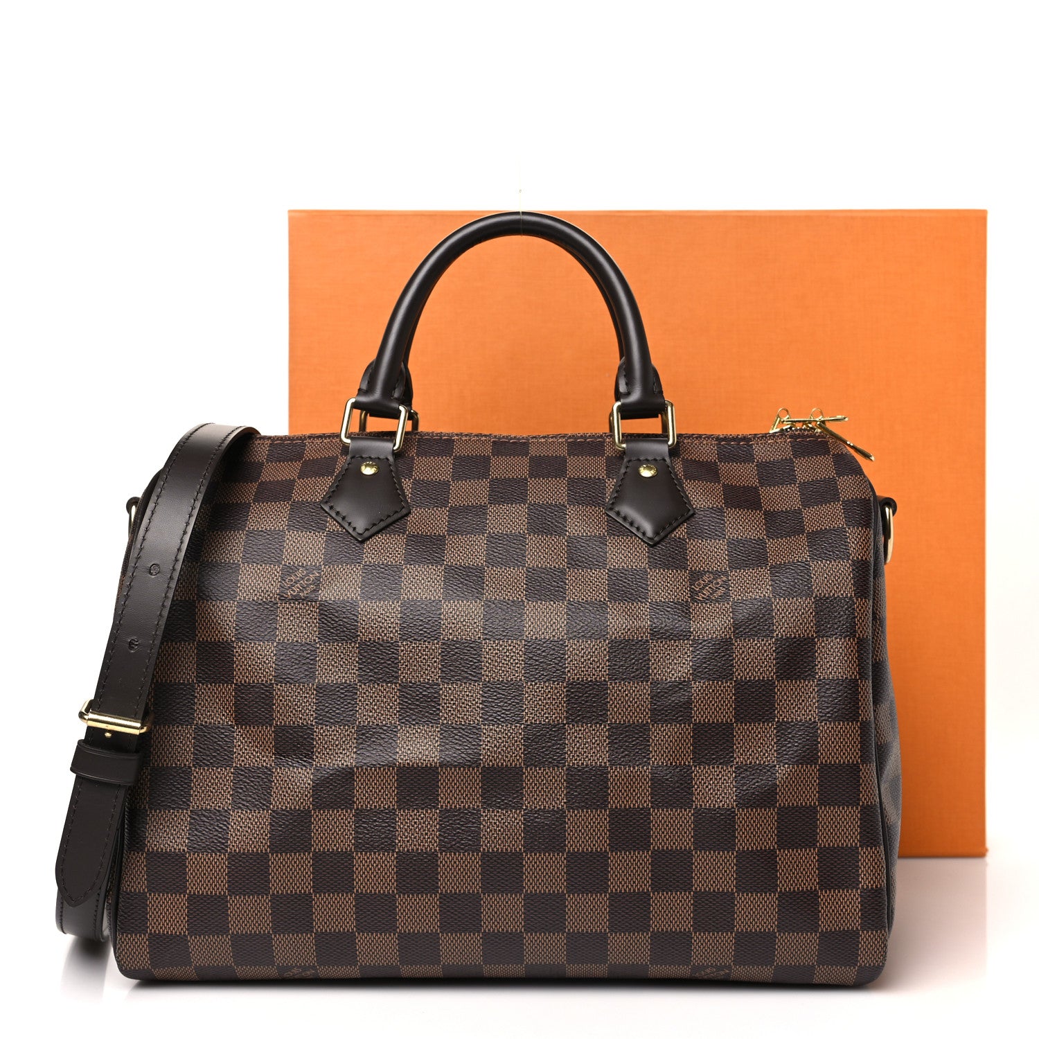 Louis Vuitton Damier Ebene Speedy Bandouliere 30 10 of 10
