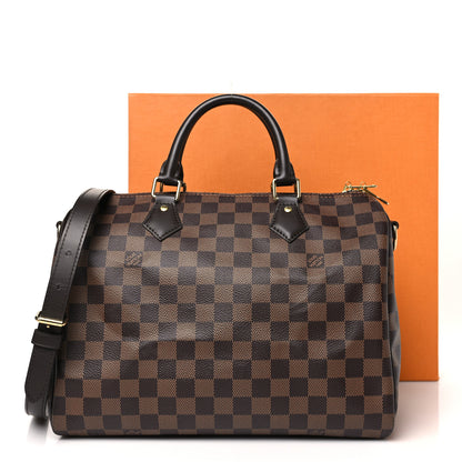 Louis Vuitton Damier Ebene Speedy Bandouliere 30 10 of 10