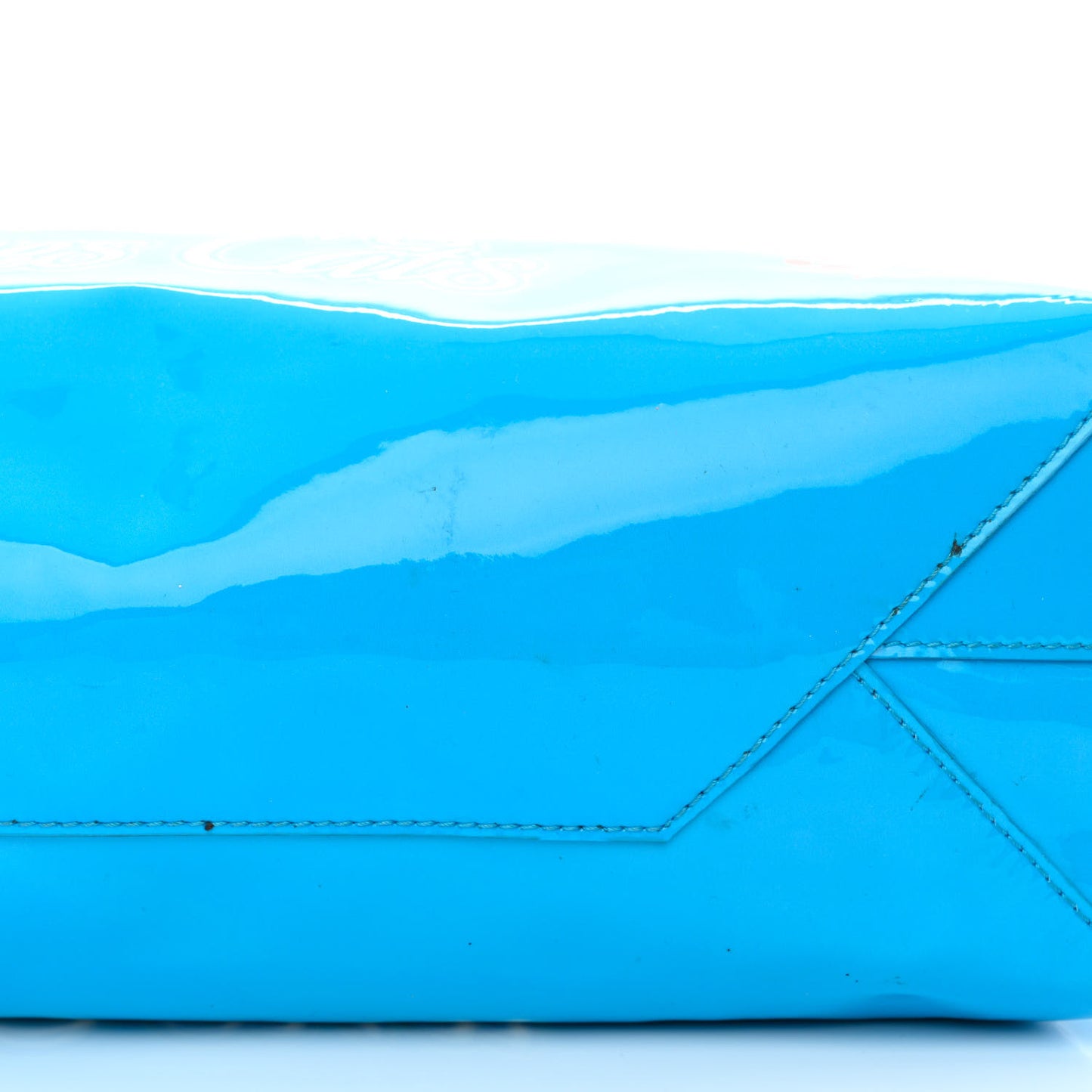 Patent Calfskin Medium I Love Pets Cat Lover Shopper Tote Blue