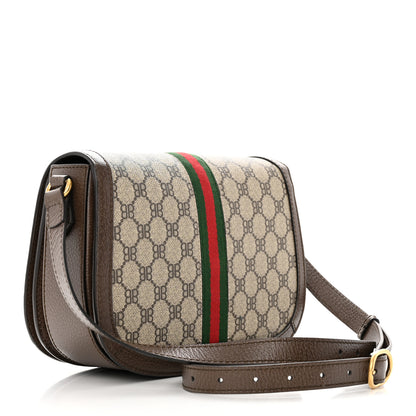 Gucci X BALENCIAGA BB Supreme Monogram Web Small Ophidia Shoulder Bag Beige New Acero 3 of 14