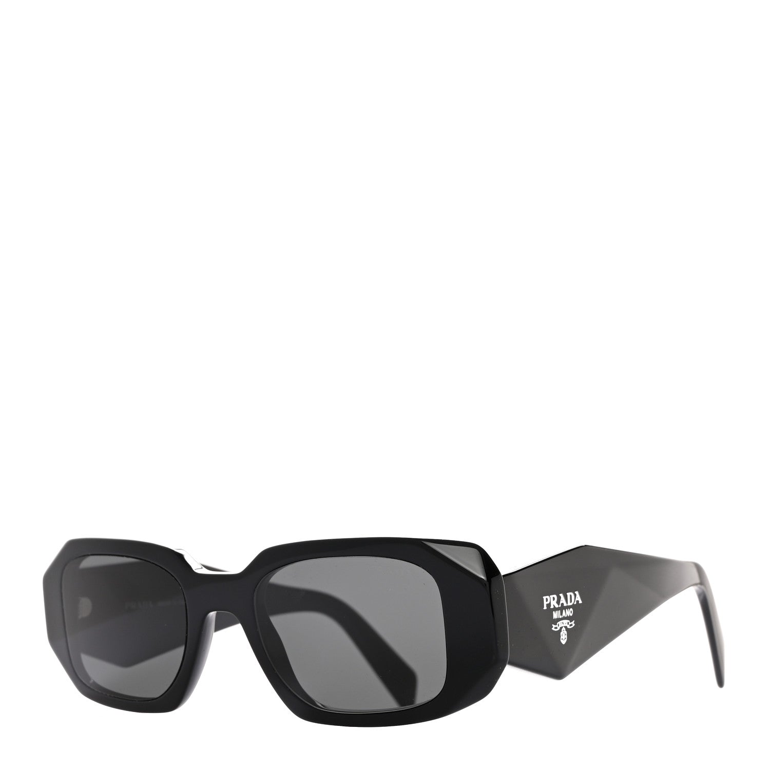 Prada Acetate Symbole Sunglasses SPR 17W Black 1 of 8