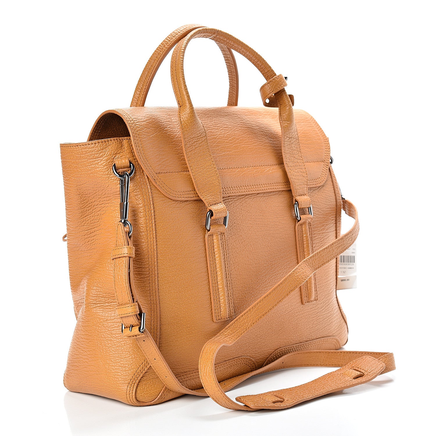 3.1 Phillip Lim 3.1 Leather Large Pashli Satchel Amber 2 of 10