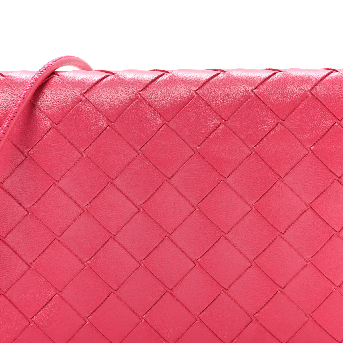 Bottega Veneta Nappa Intrecciato Wallet On Strap Cranberry 8 of 10