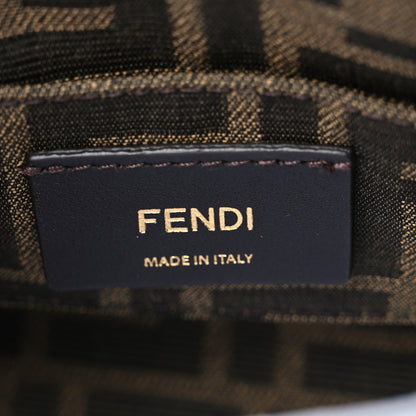 Fendi Vitello King Plexiglass Logo Embossed Mini By The Way Top Handle Boston Bag Light Rose 5 of 8