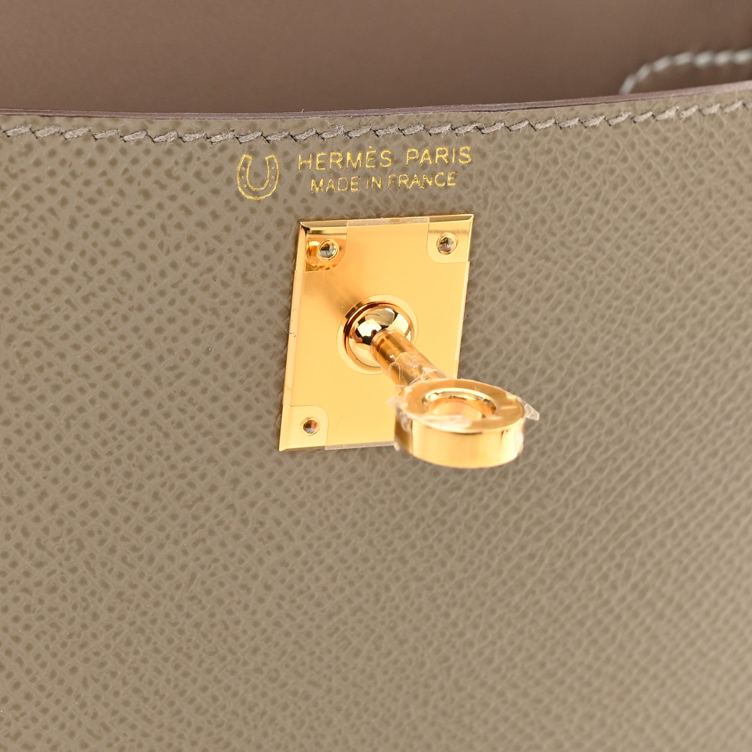 Hermes Epsom Mini Horseshoe Kelly Sellier 20 Gris Asphalte Craie 6 of 11