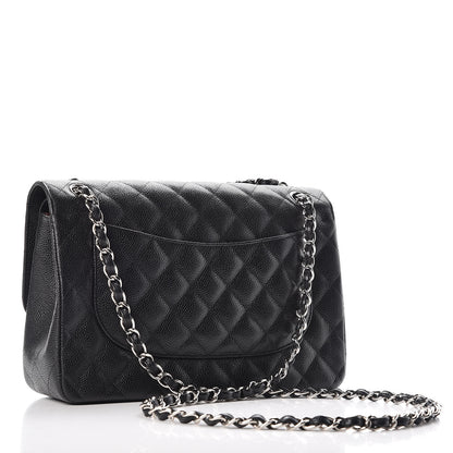 Chanel Caviar Quilted Jumbo Double Flap Black 4 of 15