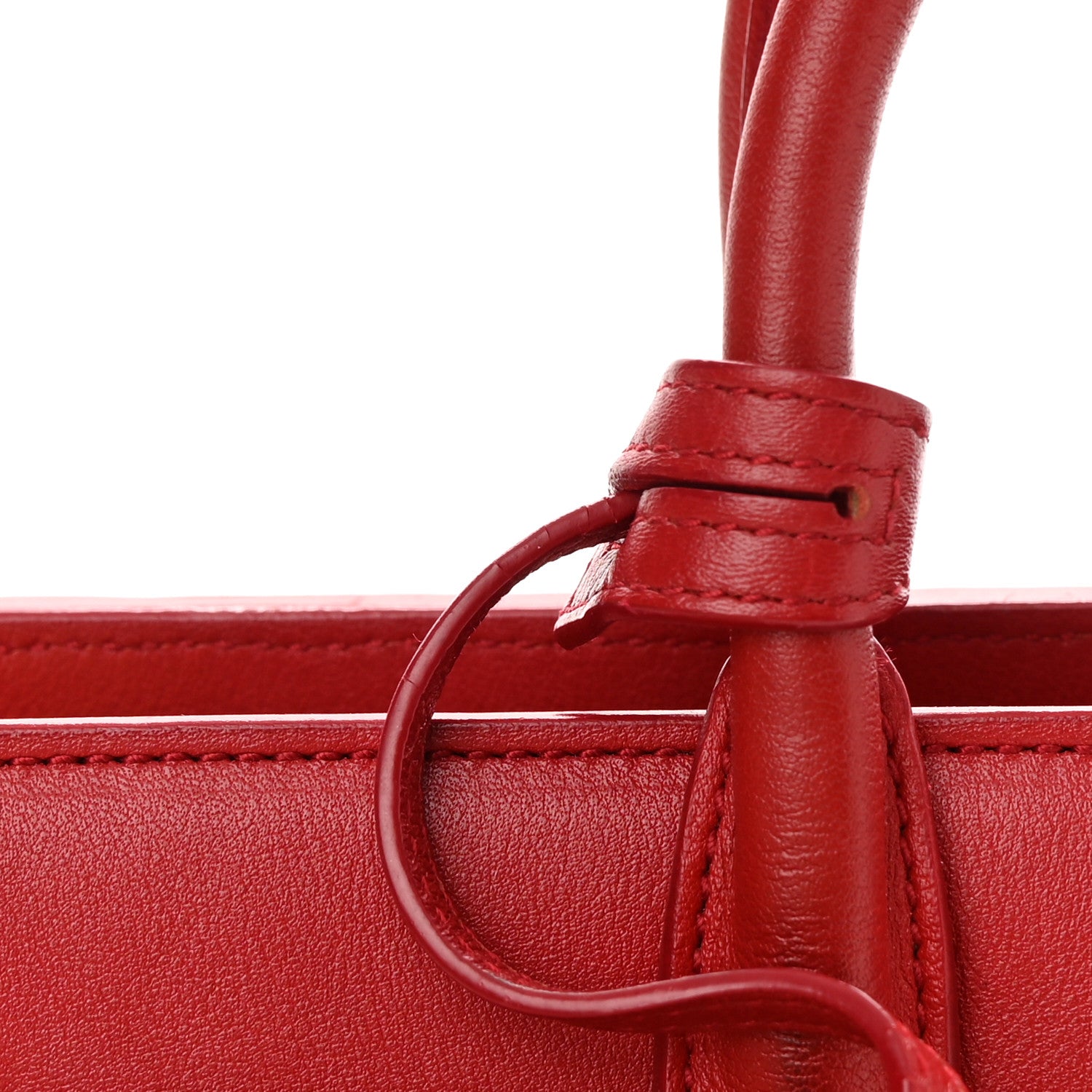 Saint Laurent Calfskin Nano Sac De Jour Lipstick Red 14 of 15