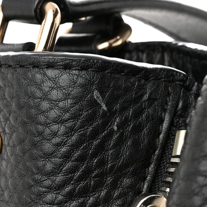 Burberry Grainy Calfskin House Check Medium Maidstone Black 14 of 17