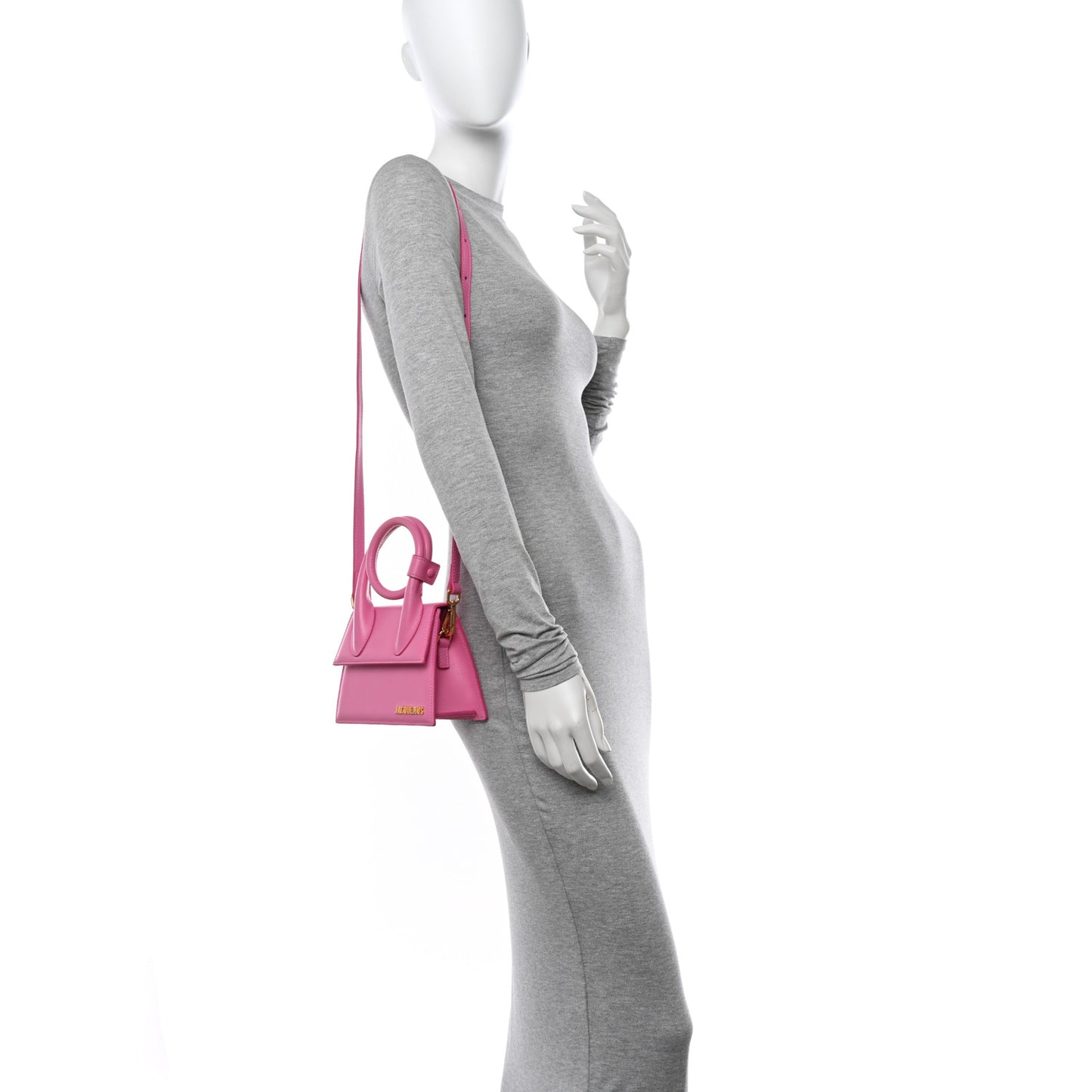 Smooth Calfskin Le Chiquito Noeud Pink