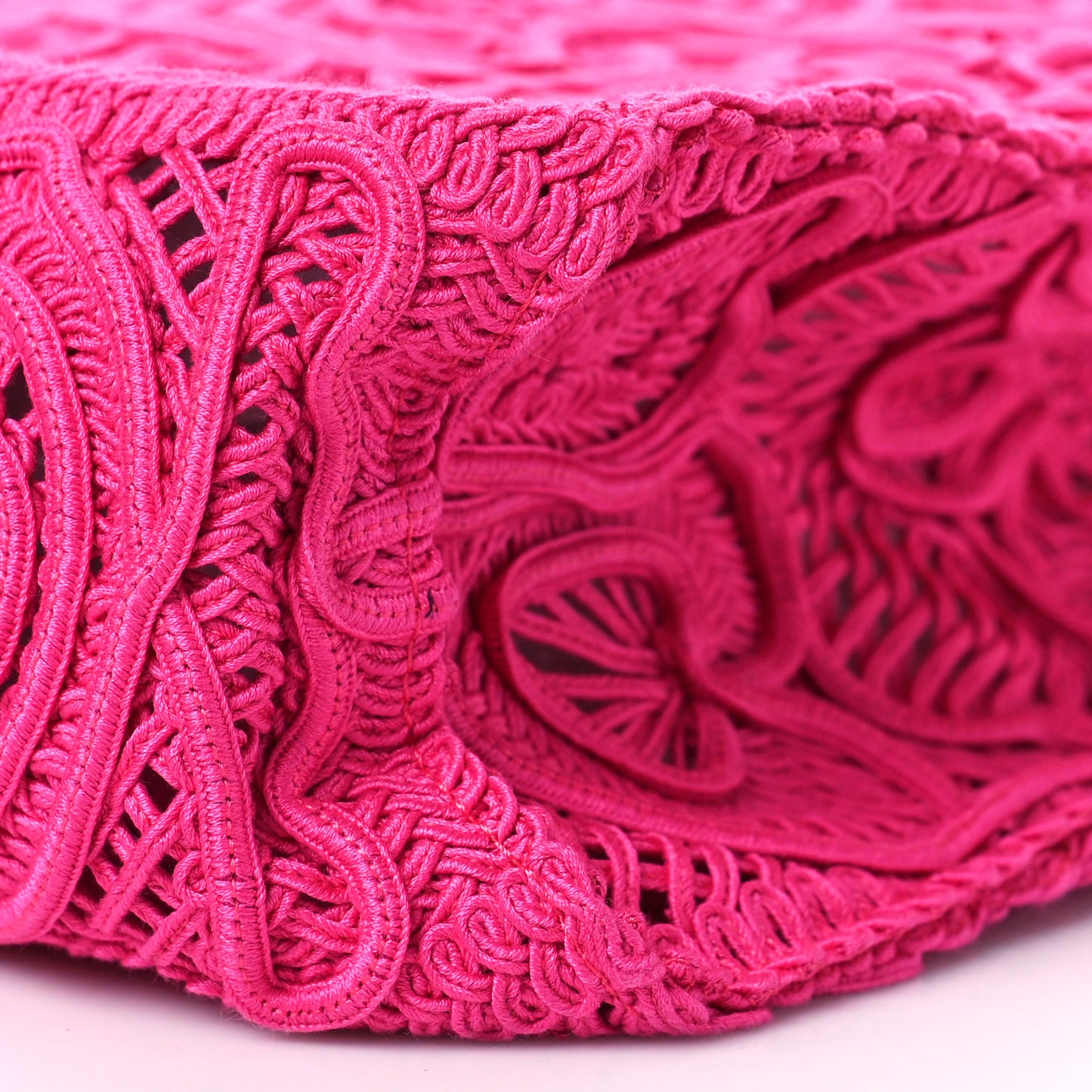 Cordonetto Lace Large Beatrice Tote Pink