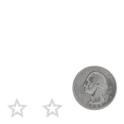 Tiffany Platinum Diamond Star Earrings 2 of 4