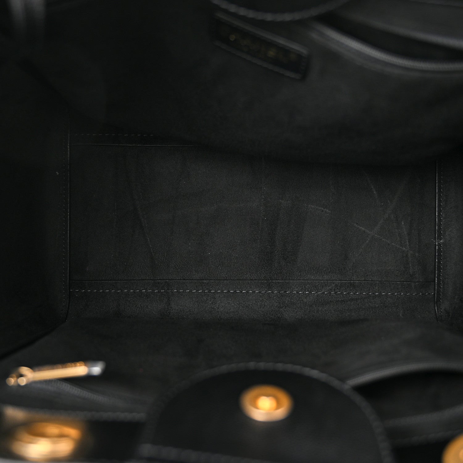 Chanel Caviar Small Studded Deauville Tote Black 5 of 12