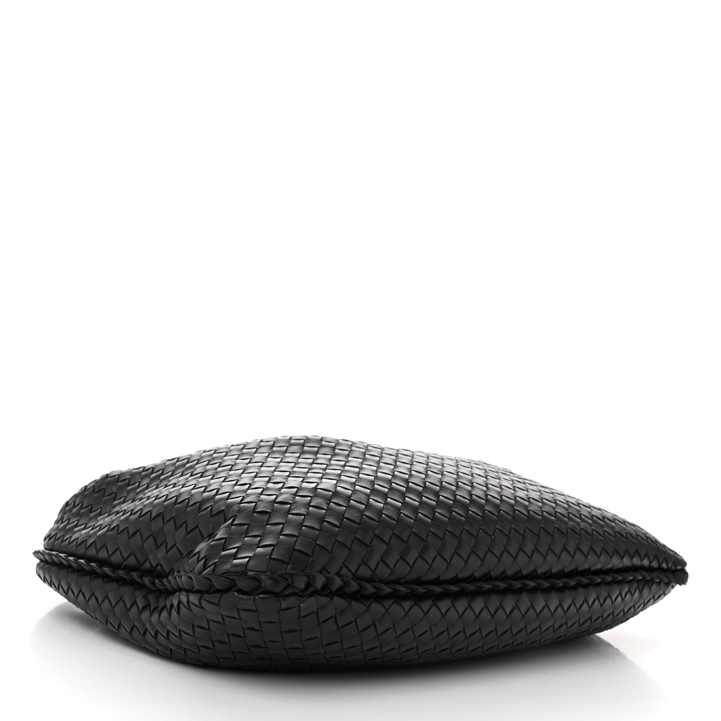 Nappa Intrecciato Medium Veneta Hobo Ebano