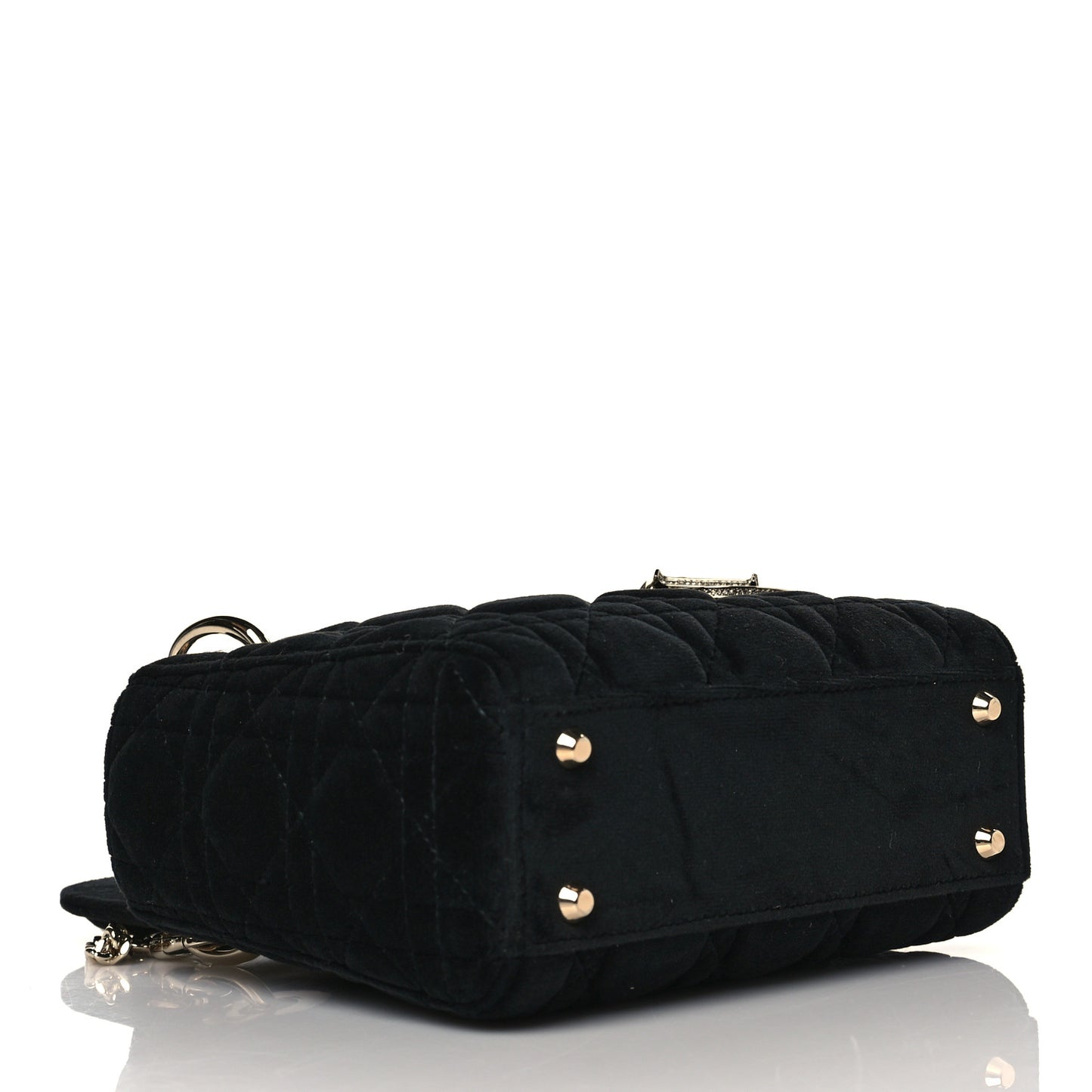 Velvet Mini Lady Dior Black