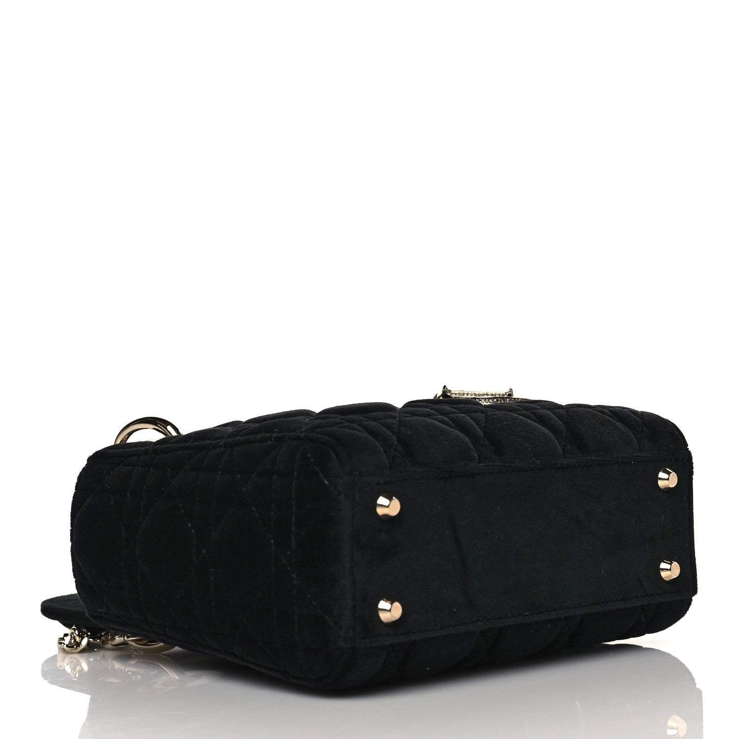 Christian Dior Velvet Mini Lady Dior Black 4 of 11