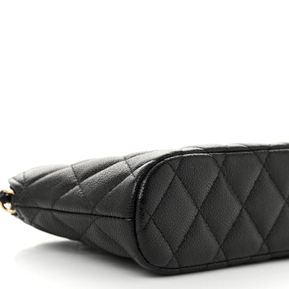 Chanel Caviar Quilted Classic Clutch With Chain Black 9 of 11