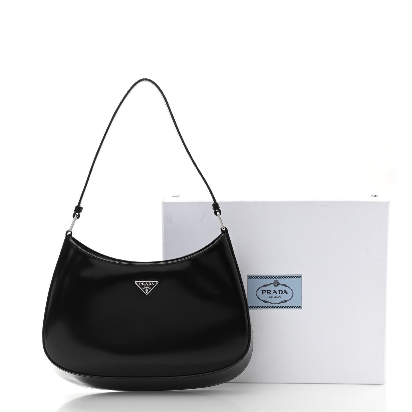 Spazzolato Cleo Shoulder Bag Black