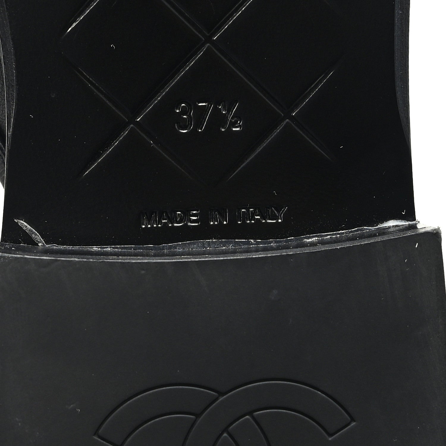 Chanel Lambskin Quilted CC Turnlock Mules 37.5 Black 7 of 9