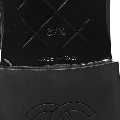 Chanel Lambskin Quilted CC Turnlock Mules 37.5 Black 7 of 9