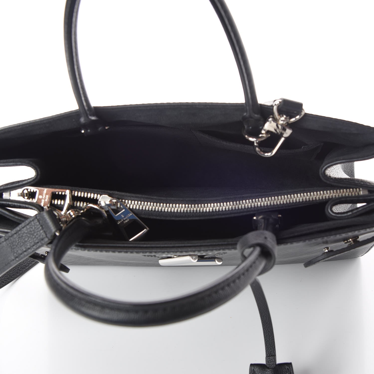 Louis Vuitton Epi Twist Tote Black 7 of 9