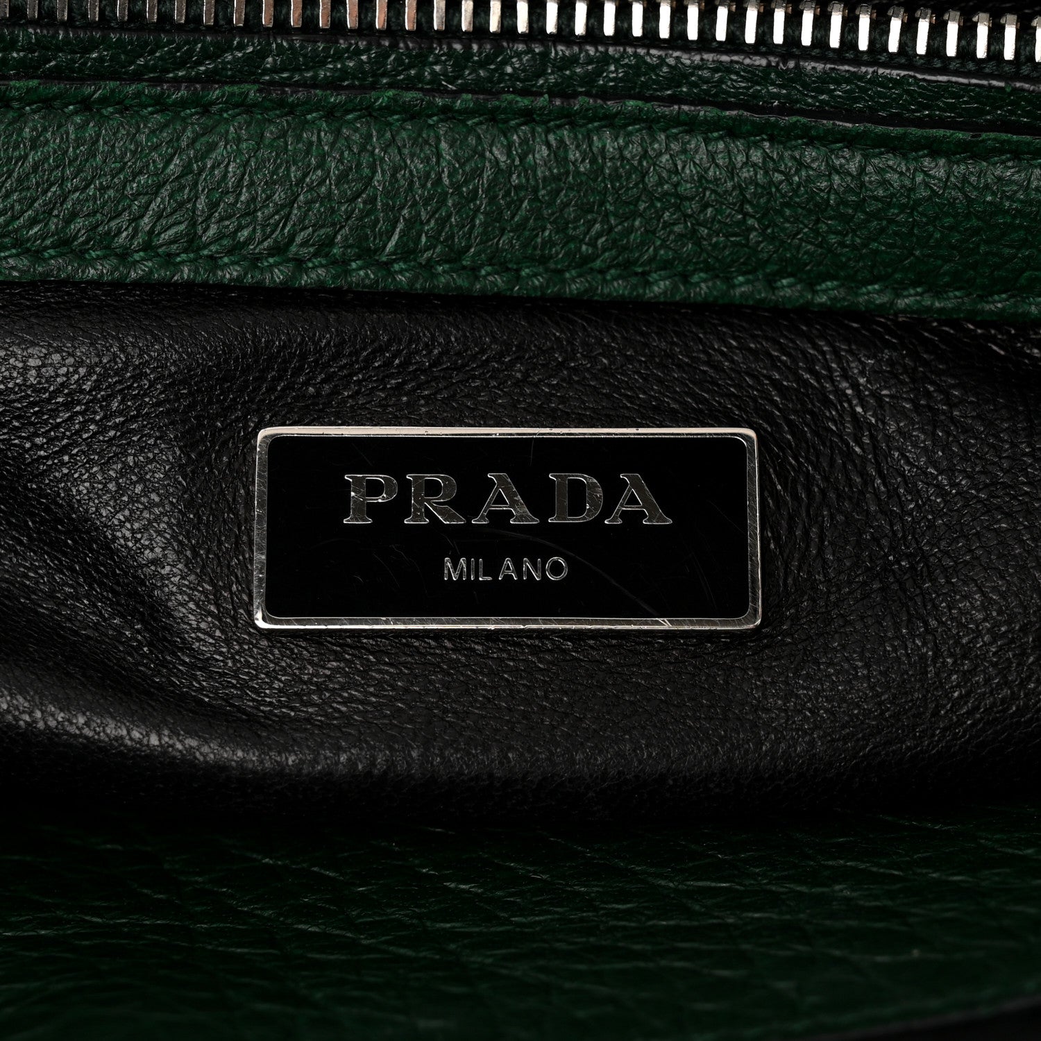 Prada Vitello Daino Shopping Tote Foresta 6 of 19