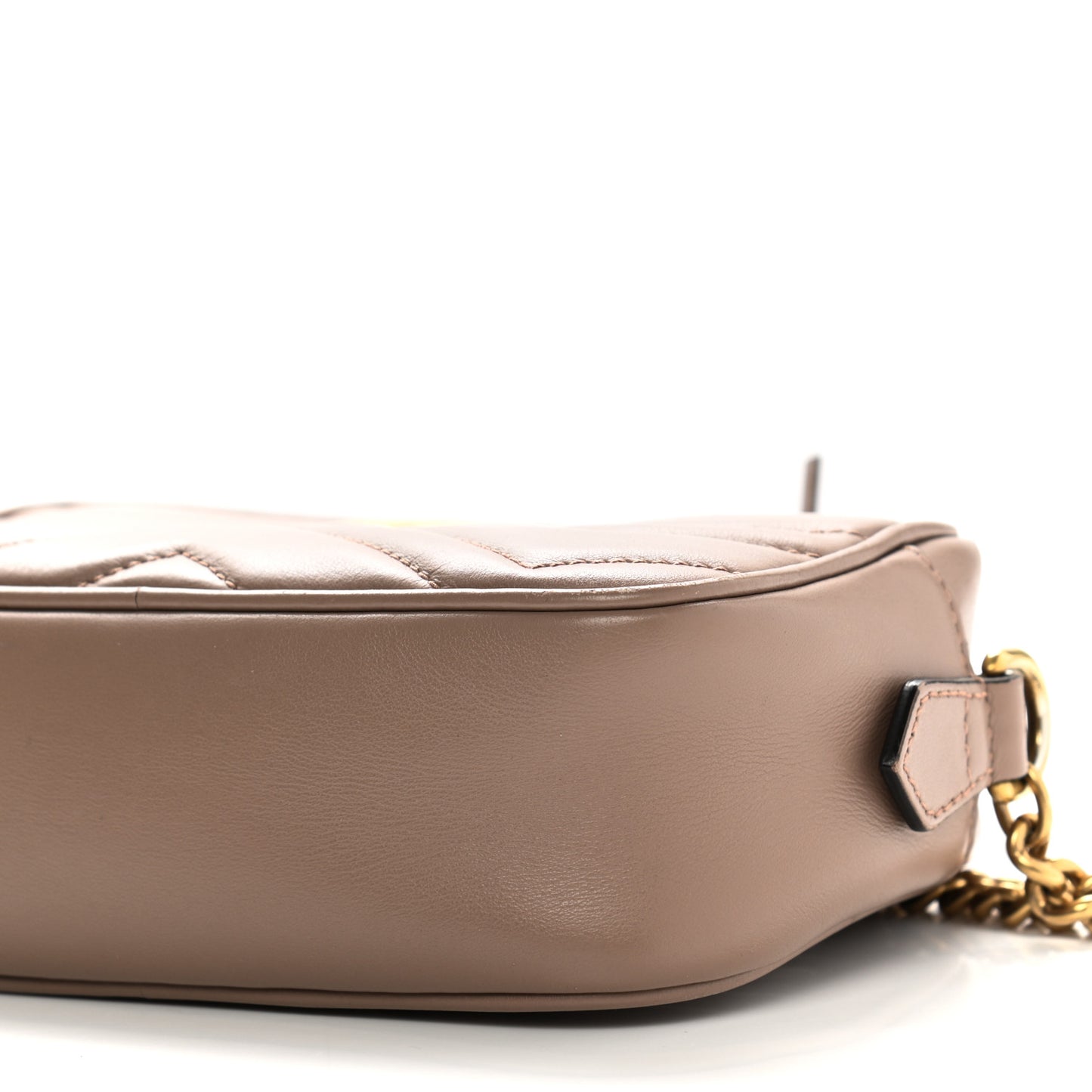 Calfskin Matelasse Mini GG Marmont Chain Shoulder Bag Porcelain Rose