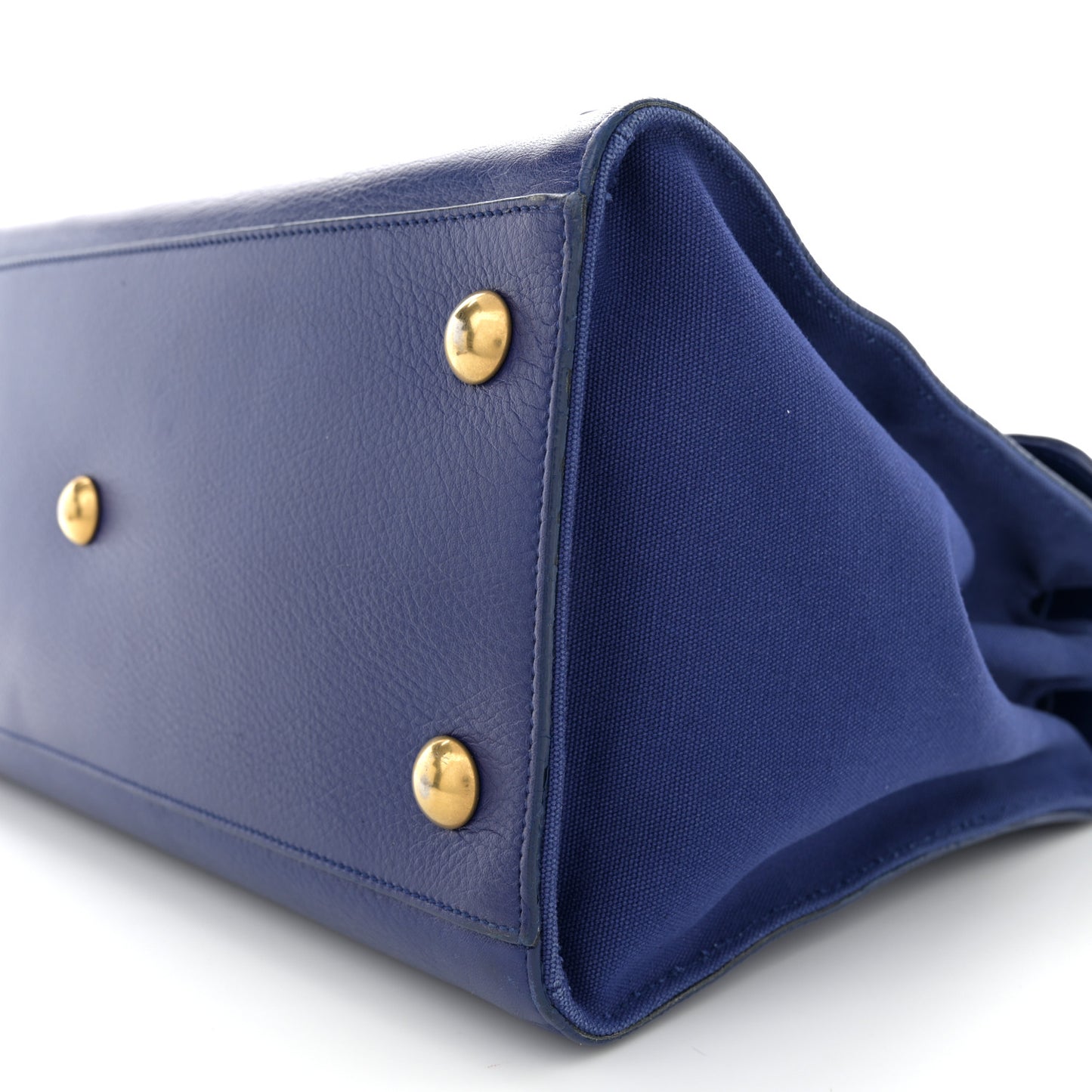 Calfskin Canvas Medium Muse Two Blue