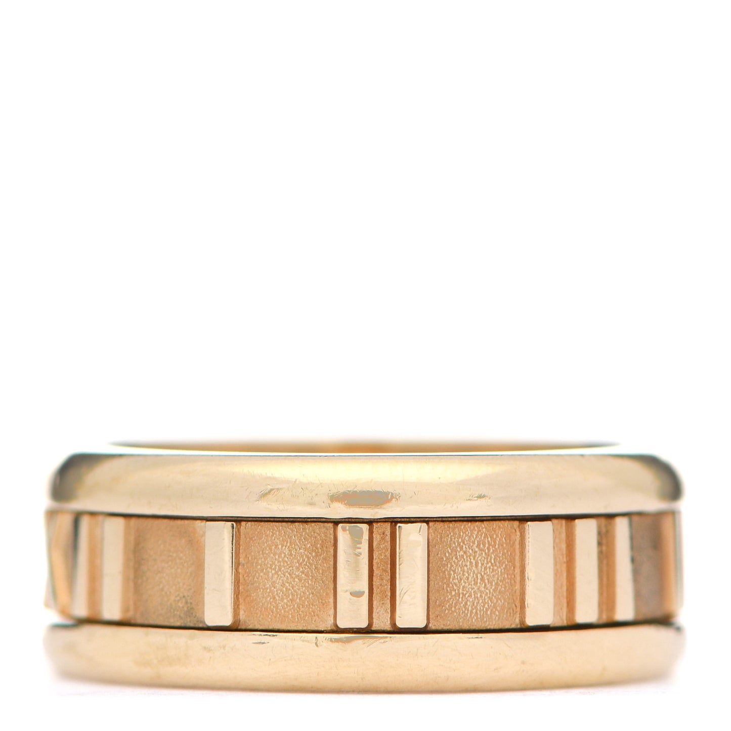 18K Yellow Gold 7mm Atlas Band Ring 52 6