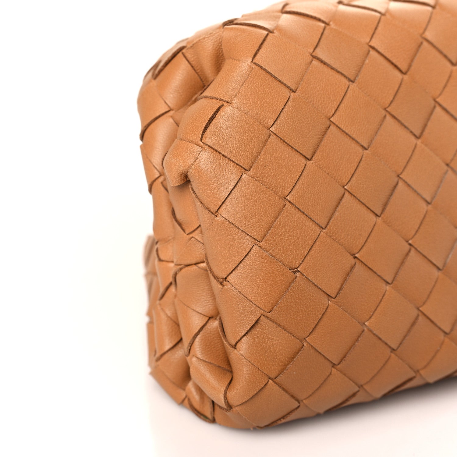 Bottega Veneta Nappa Maxi Intrecciato The Pouch Oversized Clutch Caramel 7 of 9