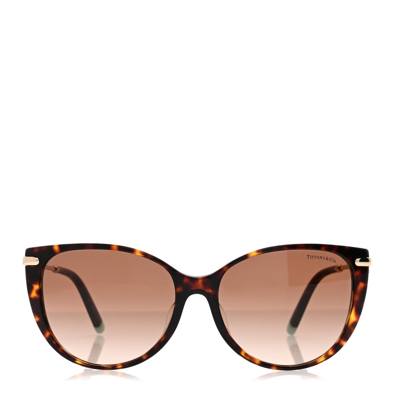 Tiffany Acetate Metal Mother of Pearl T Wire Sunglasses TF4178-F Havana Brown 2 of 8