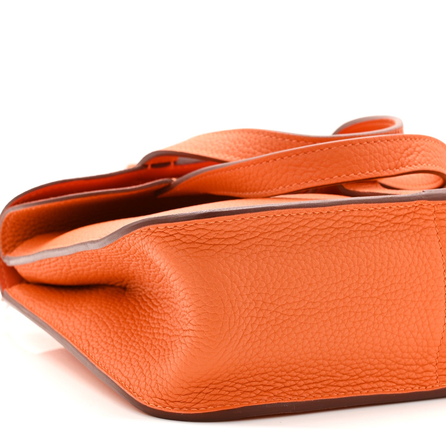 Hermes Taurillon Clemence Halzan 25 Orange 1841056 – FASHIONPHILE
