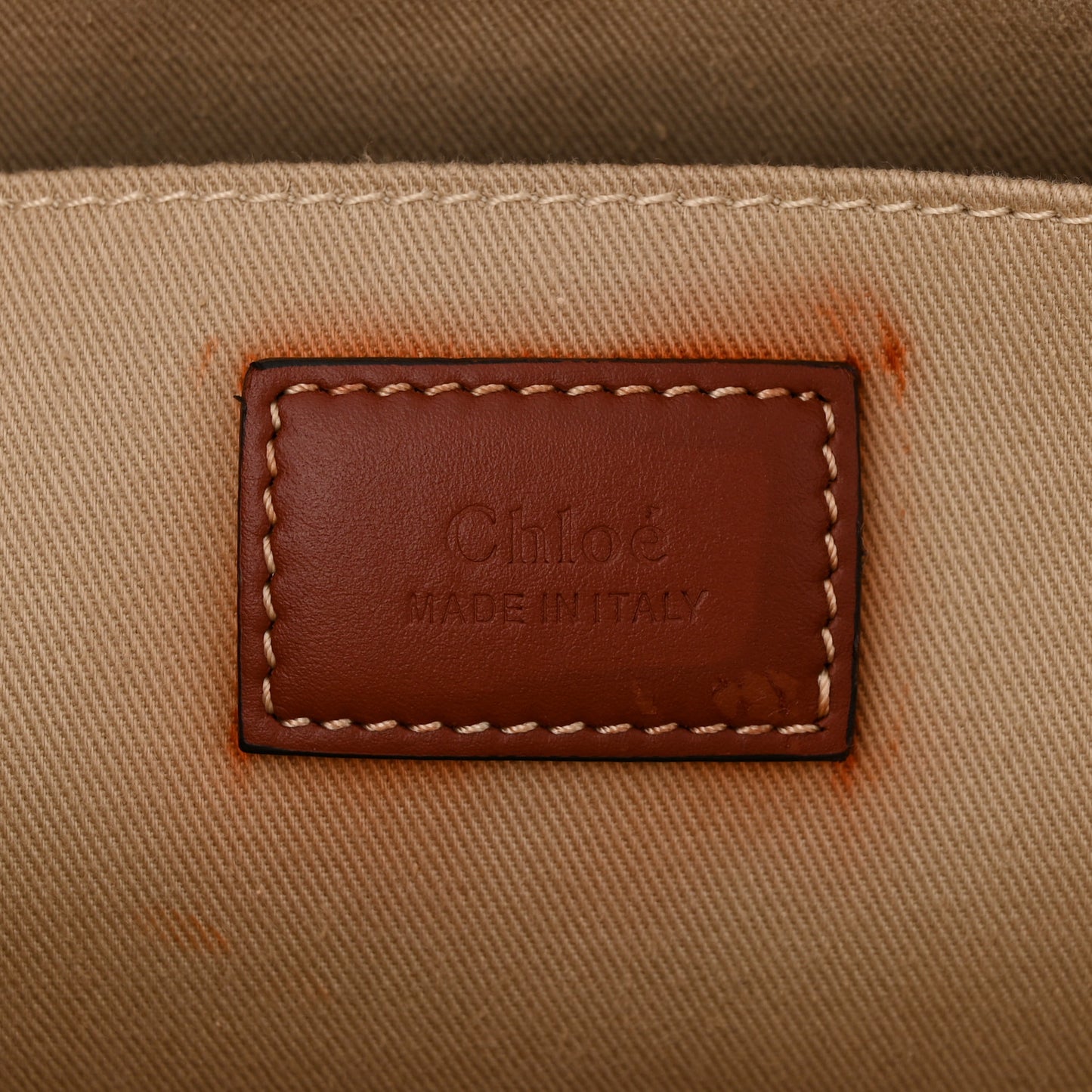 Cotton Calfskin Medium Woody Ribbon Tote White Brown