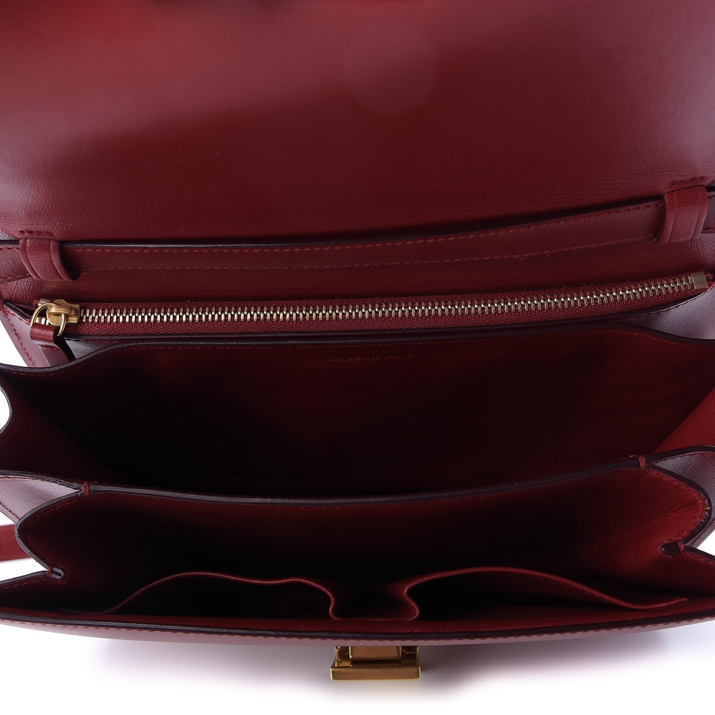 Box Calfskin Medium Classic Box Flap Bag Red